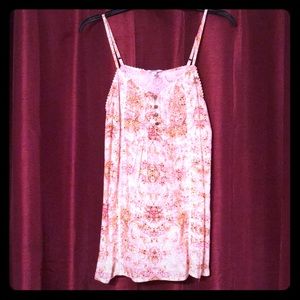 Sonoma Spaghetti Strap Floral Tank